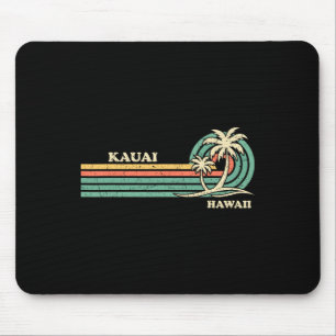 Funny Vintag Retro Summer Vacation Hawaii Kauai B Mousepad