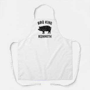 Funny Vintag Schweinelogo GRILLEN King Schürze f