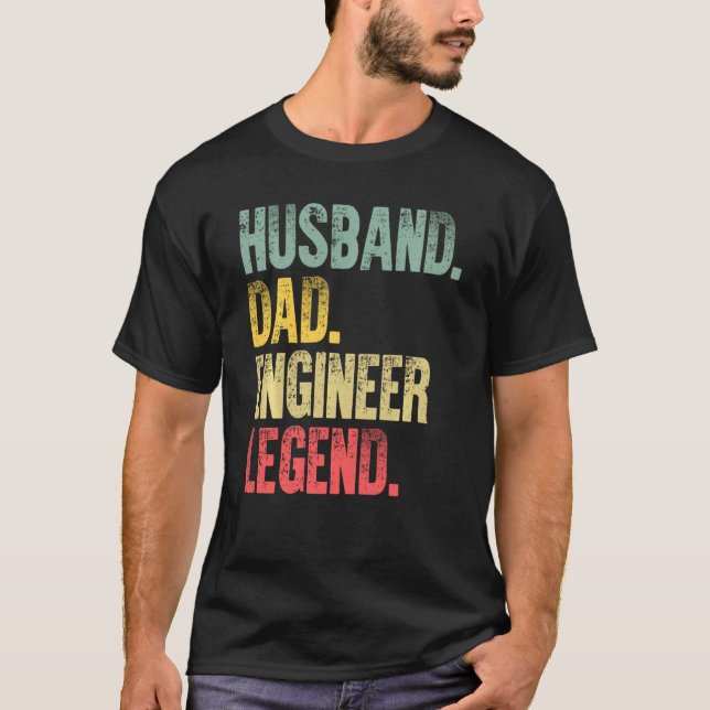 Funny Vintag Shirt Handband Vater Engineer Legend  (Vorderseite)