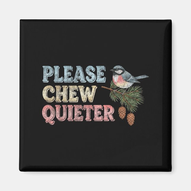 Funny Vintage Bird Nature Bird Watchers  Magnet (Vorne)