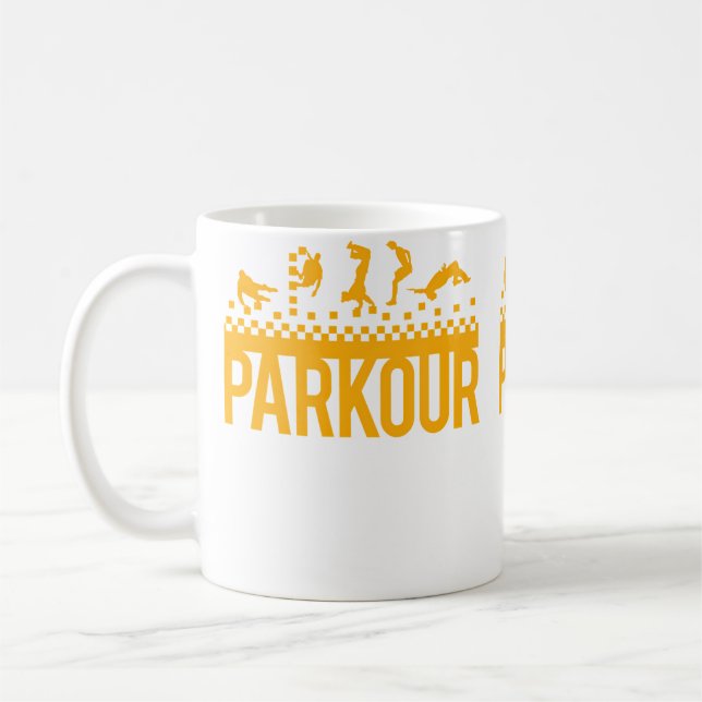 Funny Vintage Parkour Running 	 Christmas Gift Kid Kaffeetasse (Links)
