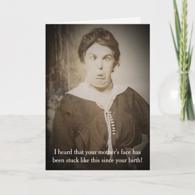 Funny Vintage photo carte d'anniversaire (Devant)