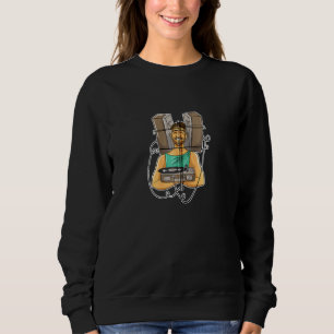 Funny Vinyl Typ für Vinyl Record Player Zip Sweatshirt
