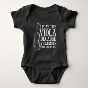 Funny Viola Player weil Violinisten Helden brauche Baby Strampler
