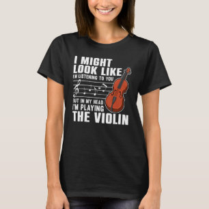 Funny Violin Lover Art for Men Violinist Violinist T-Shirt