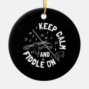 Funny Violin Violin Player Keramik Ornament