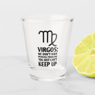 Funny Virgo Zodiac Anzeichen Trinken Horoskop Schnapsglas