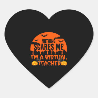 Funny Virtual Teacher Herz-Aufkleber
