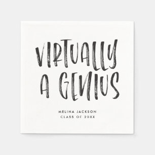 Funny virtuell eine Genius Graduation Party Serviette