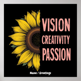 Funny Vision, Kreativität und Leidenschaft feiern  Poster