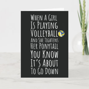 Funny Volleyball Cards Mannschaftssportgebiet Karte