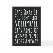 Funny Volleyball Cards Spaß Team Sportspieler