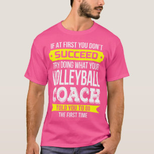 Funny Volleyball Coach Tshirt Geschenk Danke Appel