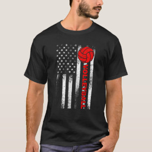 Funny Volleyball Design für Männer Frauen USA Patr T-Shirt