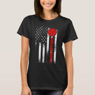 Funny Volleyball Design für Männer Frauen USA Patr T-Shirt