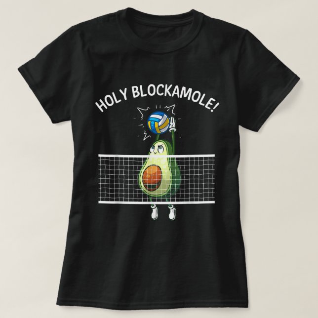 Funny Volleyball für Männer Frauen Heilige Guacamo T-Shirt (Design vorne)