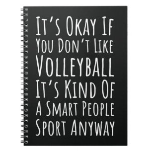 Funny Volleyball Gaben Spaß Sportjochag Notizblock