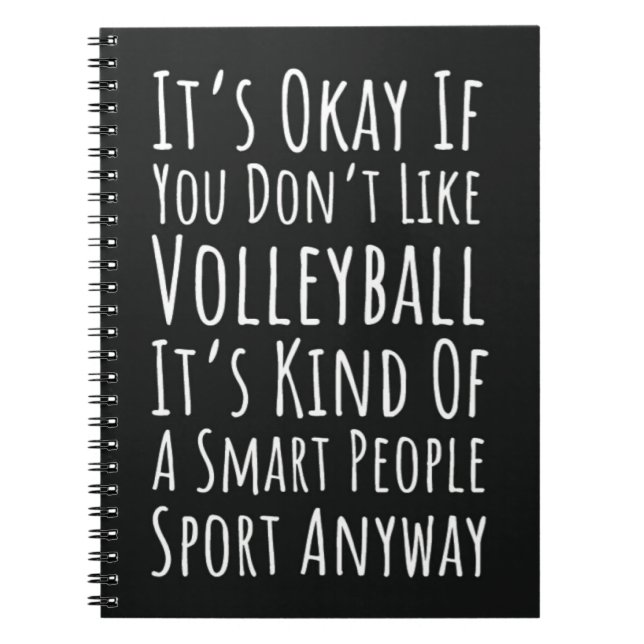 Funny Volleyball Gaben Spaß Sportjochag Notizblock (Vorderseite)