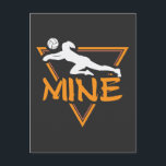 Funny Volleyball Player Mine Sport Athlete Postkarte<br><div class="desc">Für alle Volleyballspieler oder alle,  die Volleyball Lieben,  schreien Sie mir! mit diesem lustigen Volleyball zum Shirt! Hit wie ein Mädchen mit dieser Liebe Volleyball auf Shirt für Frauen und Mädchen.</div>