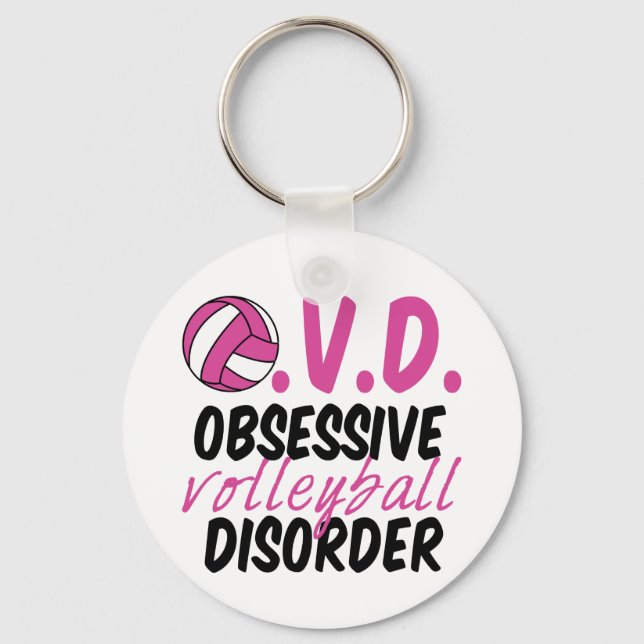 Funny Volleyball Schlüsselanhänger (Vorderseite)