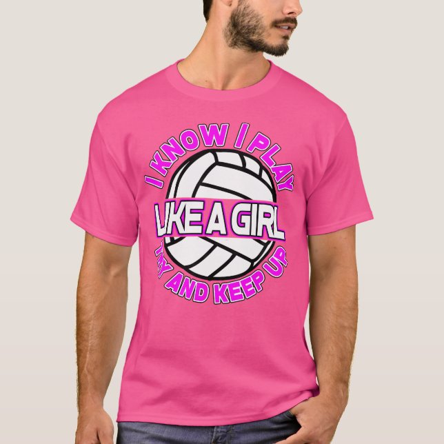 Funny Volleyball Shirt für Mädchen und Frauen (Vorderseite)