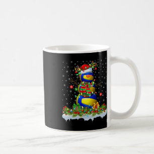 Funny Volleyball Snowman Xmas Lights Volleyball Ch Kaffeetasse