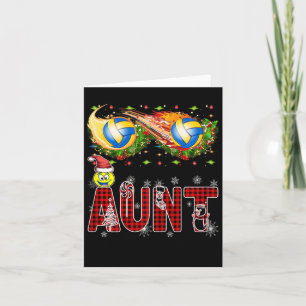Funny Volleyball Tante Tinsel Xmas Bestes Volleyba Karte