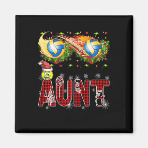 Funny Volleyball Tante Tinsel Xmas Bestes Volleyba Magnet