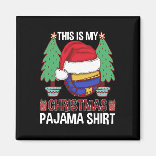 Funny Volleyball Team Ugg Weihnachtsbeleuchtung Pa Magnet