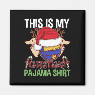 Funny Volleyball Team Ugg Weihnachtsbeleuchtung Pa Magnet