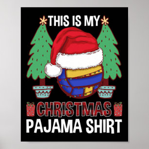 Funny Volleyball Team Ugg Weihnachtsbeleuchtung Pa Poster