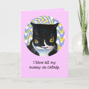 Funny von der Katze Geburtstagskarte Karte