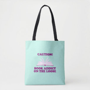 Funny - Vorsicht! Buchhinweis auf Lose Tasche