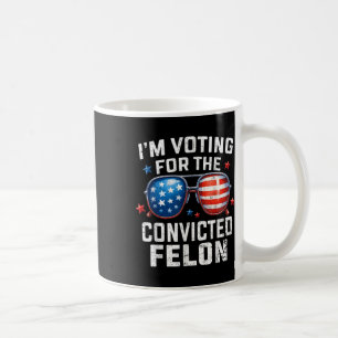 Funny Voting Trump 2024 Ich stimme für die Kaffeetasse