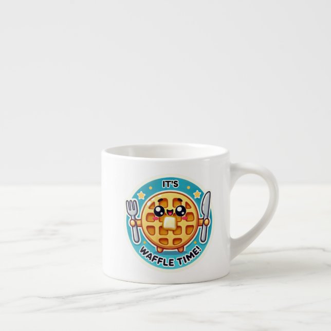 Funny Waffle Tasse mit Backside Design (Rechts)