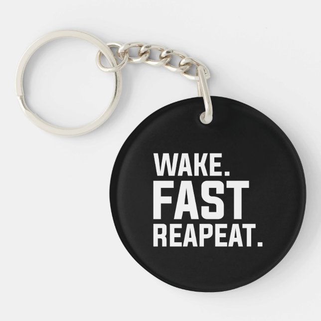 Funny Wake Fast Repeat Graphisme Sarcastique (Devant)