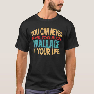 Funny Wallace Tshirt personnalisé Premier nom plai