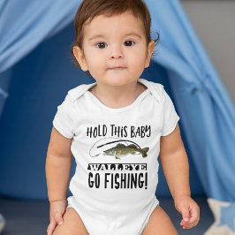 Funny Walleye Angelpuppe halten dieses Baby Unglau Strampler
