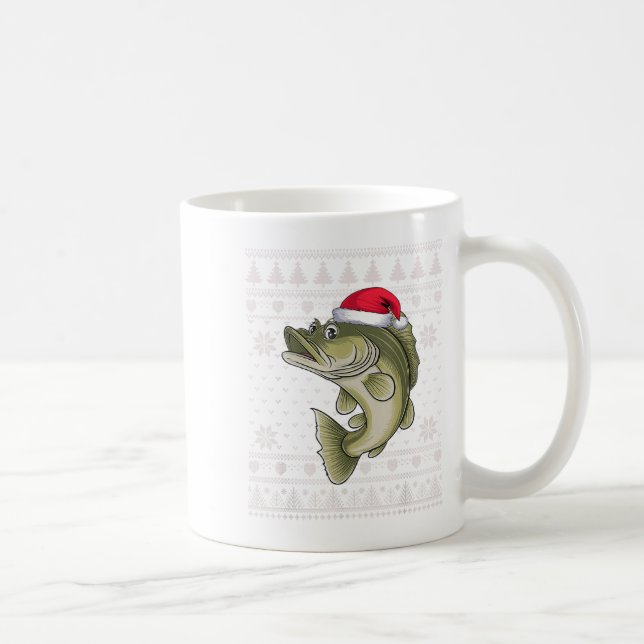Funny Walleye Fisch Ugge Weihnachtskraut Santa Xm Kaffeetasse (Rechts)