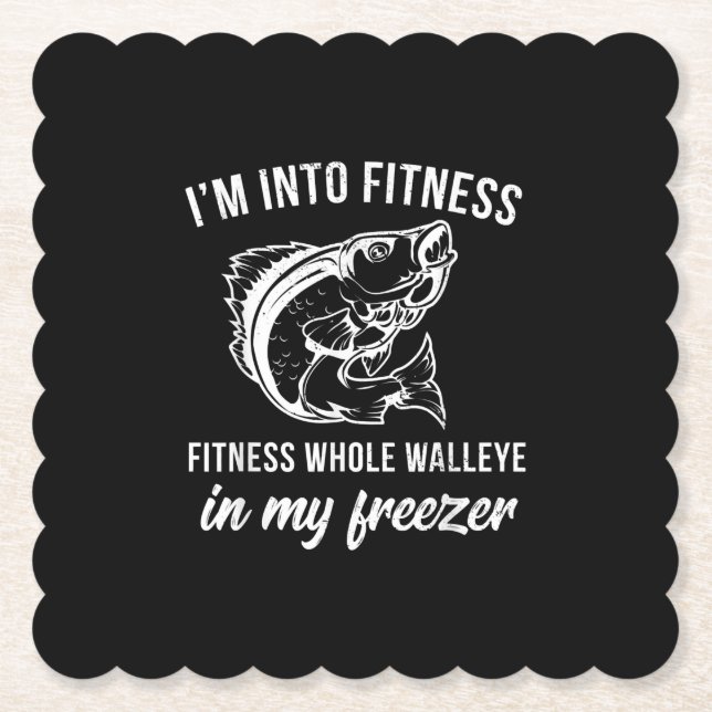 Funny Walleye Fischen Geschenk Walleye Fisch Spaß  Untersetzer (Vorderseite)