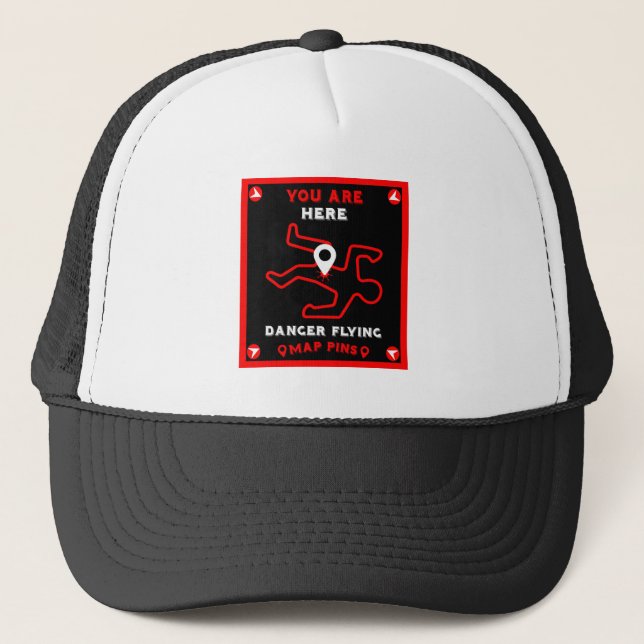 Funny Wanderkarte Geschenk Truckerkappe (Vorderseite)