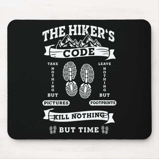 Funny Wanderlust Wandern Klettern Mousepad (Vorne)