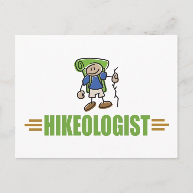 Funny Wandern Postkarte (Vorderseite)