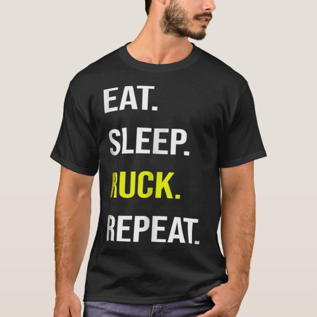 Funny Wandern Shirt Militärisches Rucken Fitness G (Vorderseite)