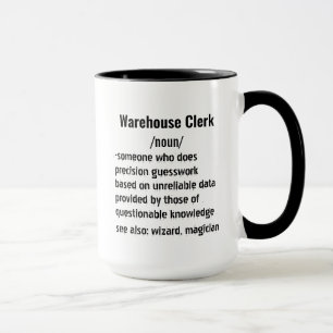Funny Warehouse Clerk Definition Geschenke Tasse