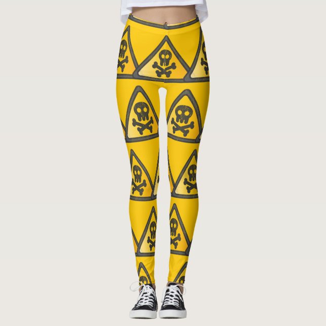 Funny Warning SignThunder_Cove Leggings (Vorderseite)