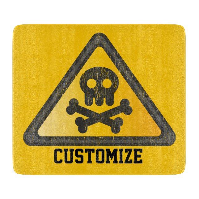 Funny Warning SignThunder_Cove Schneidebrett (Vorderseite)