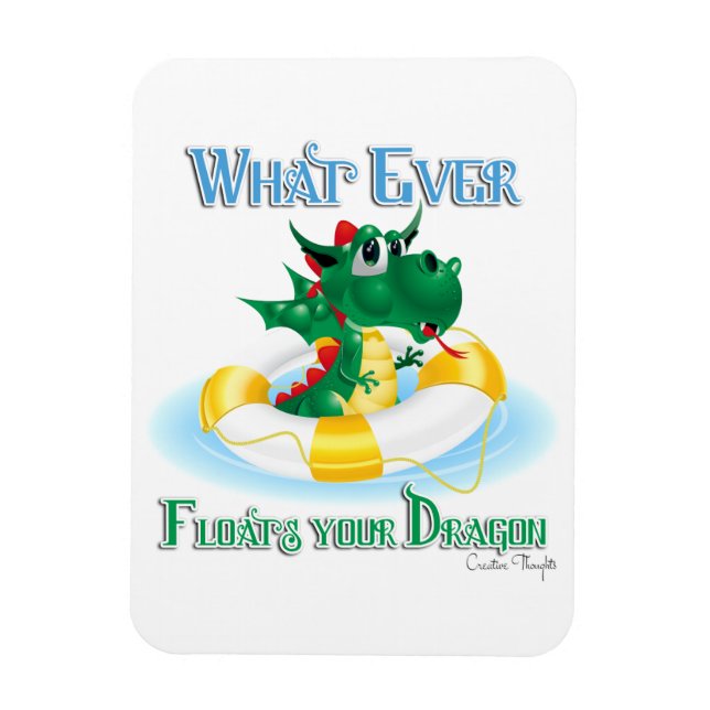 Funny, was auch immer deinen Drachen schweben läss Magnet (Vertikal)