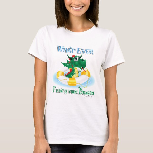 Funny, was auch immer deinen Drachen schweben läss T-Shirt (Vorderseite)