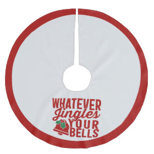 Funny, was auch immer Jingles Zitat Rote Weihnacht Polyester Weihnachtsbaumdecke
